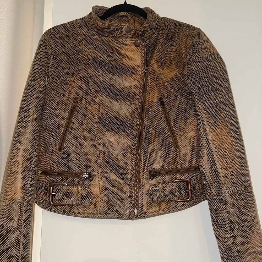 Brown Leather Women's Jacket